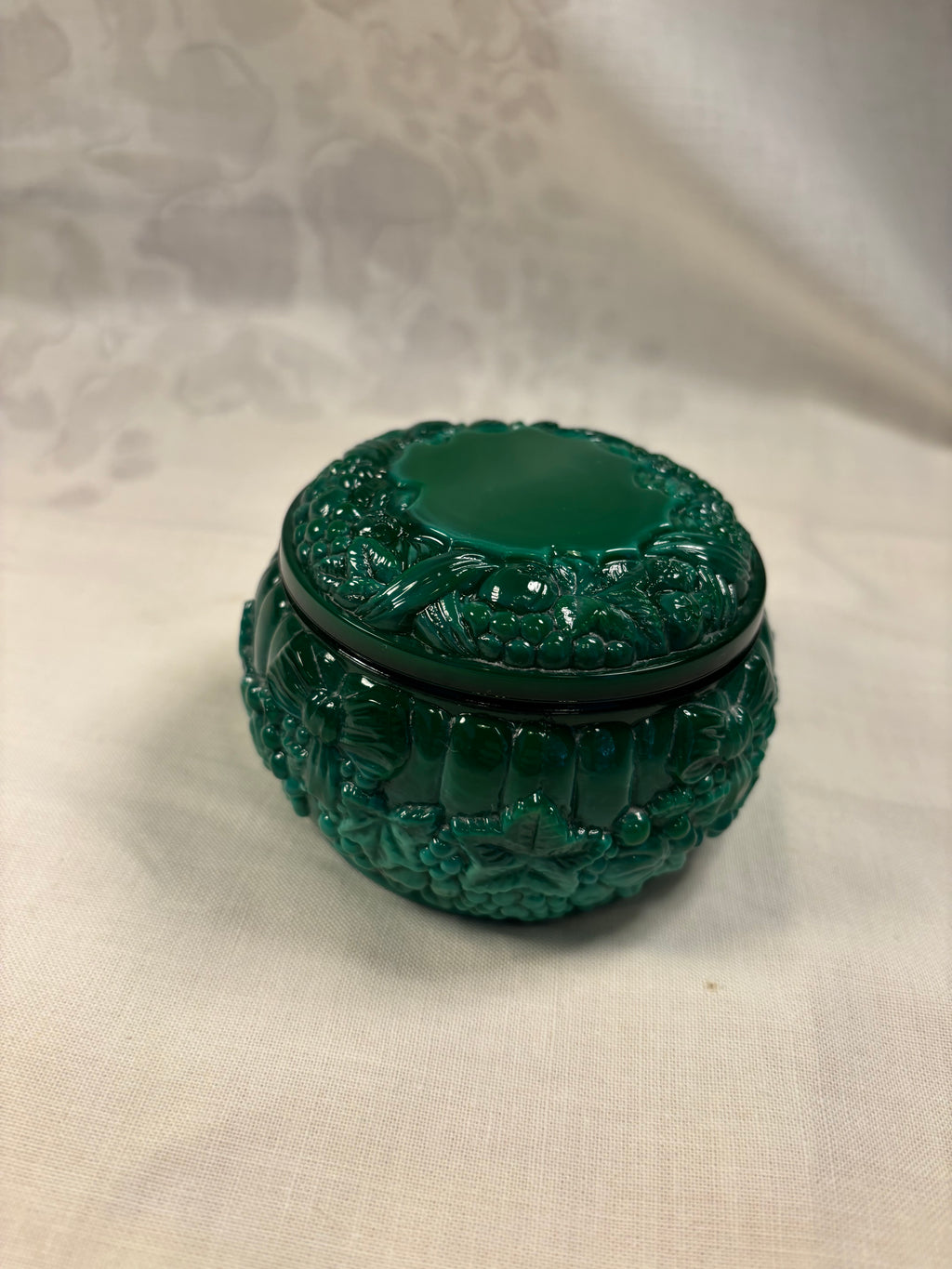 Malakitglas krukke
