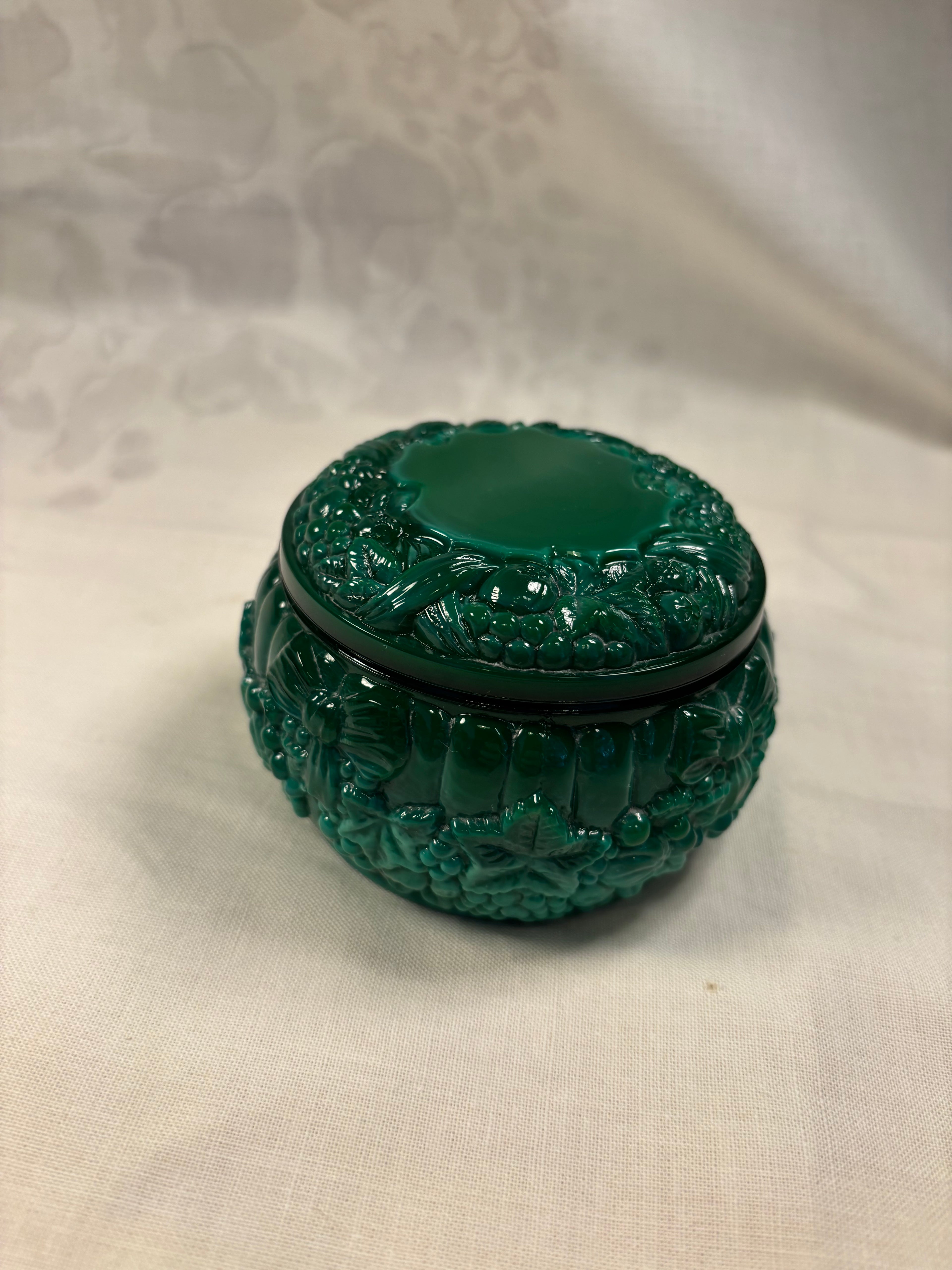 Malakitglas krukke