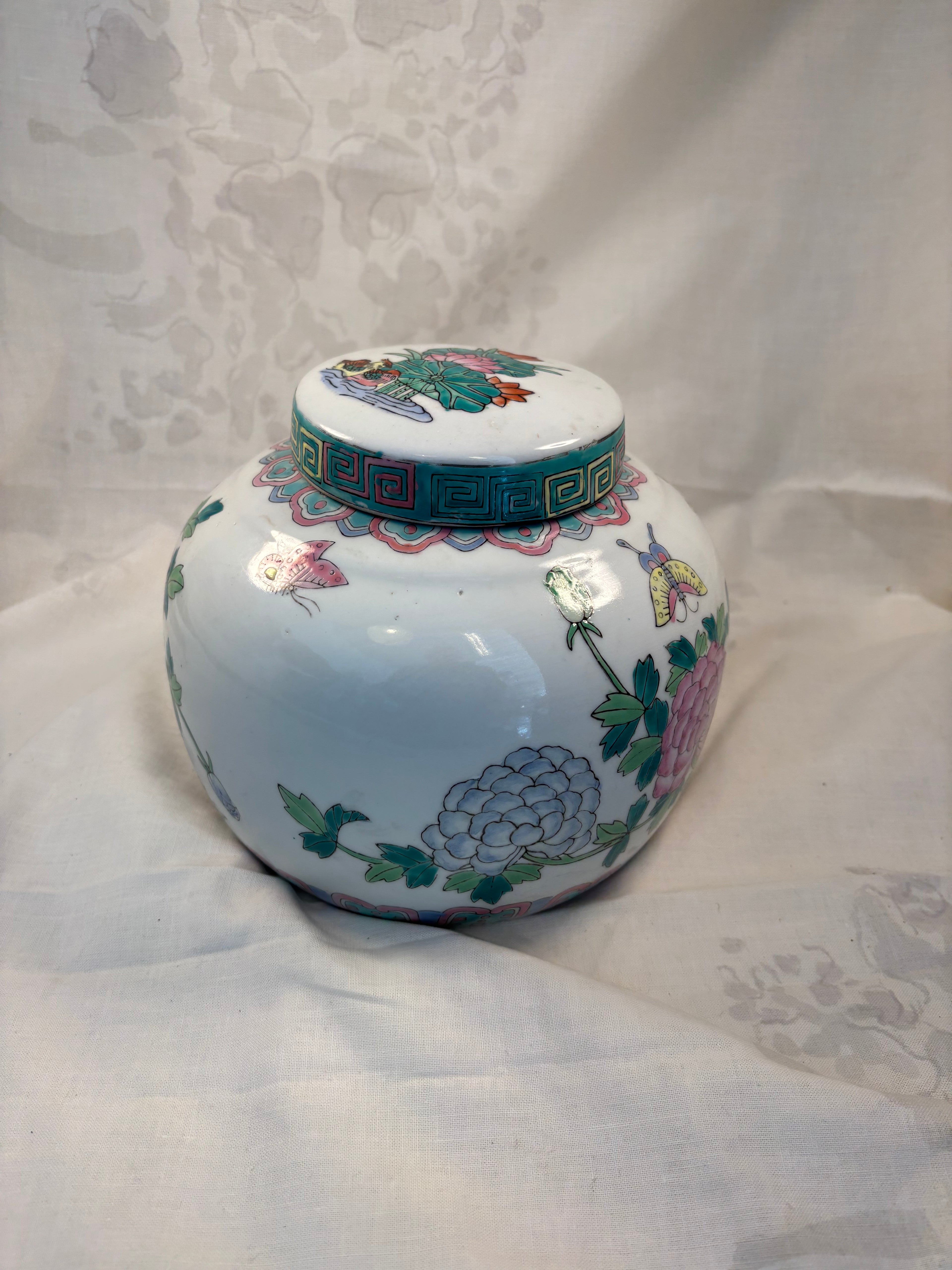Kinesisk porcelænskrukke