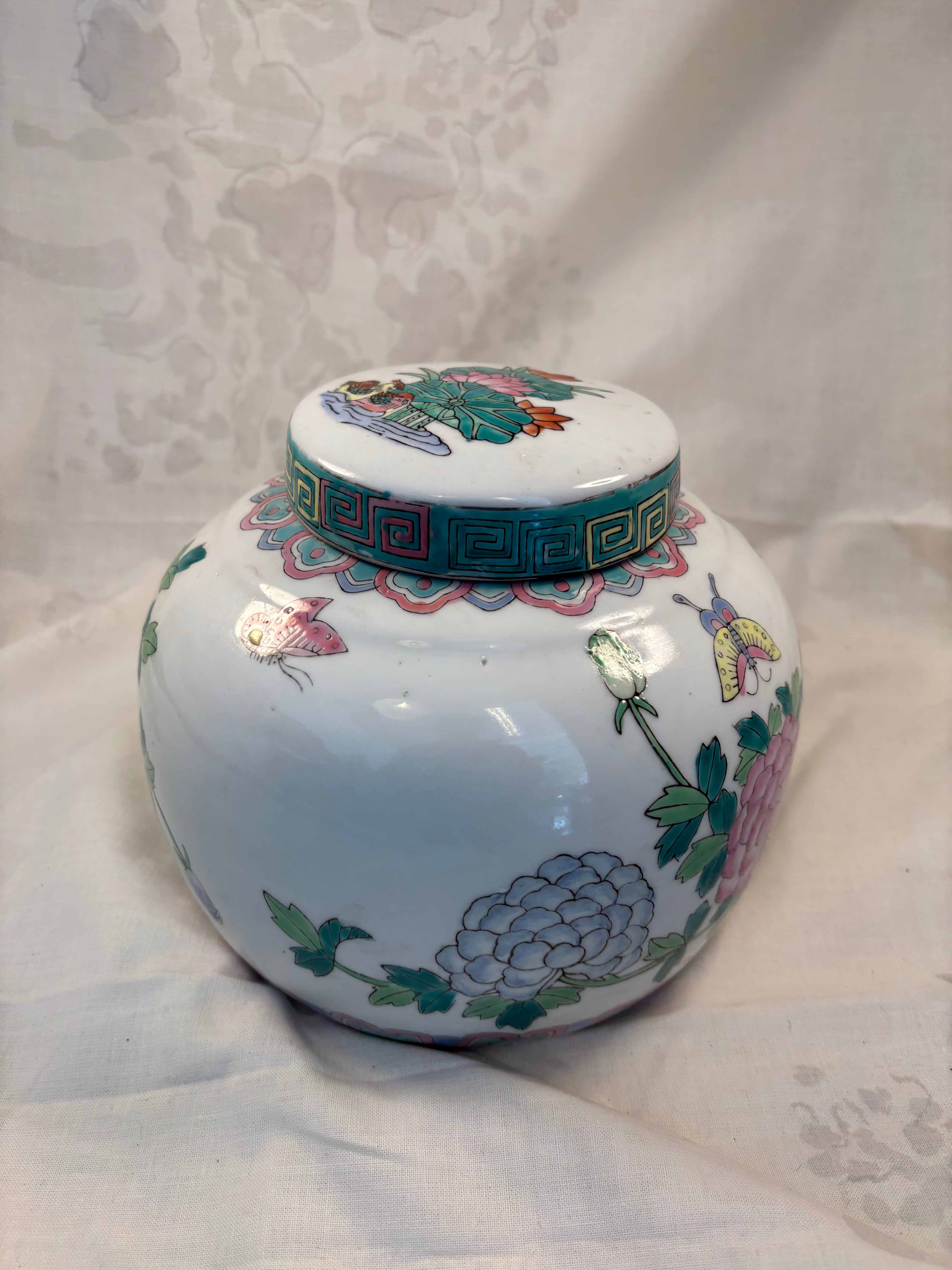 Kinesisk porcelænskrukke