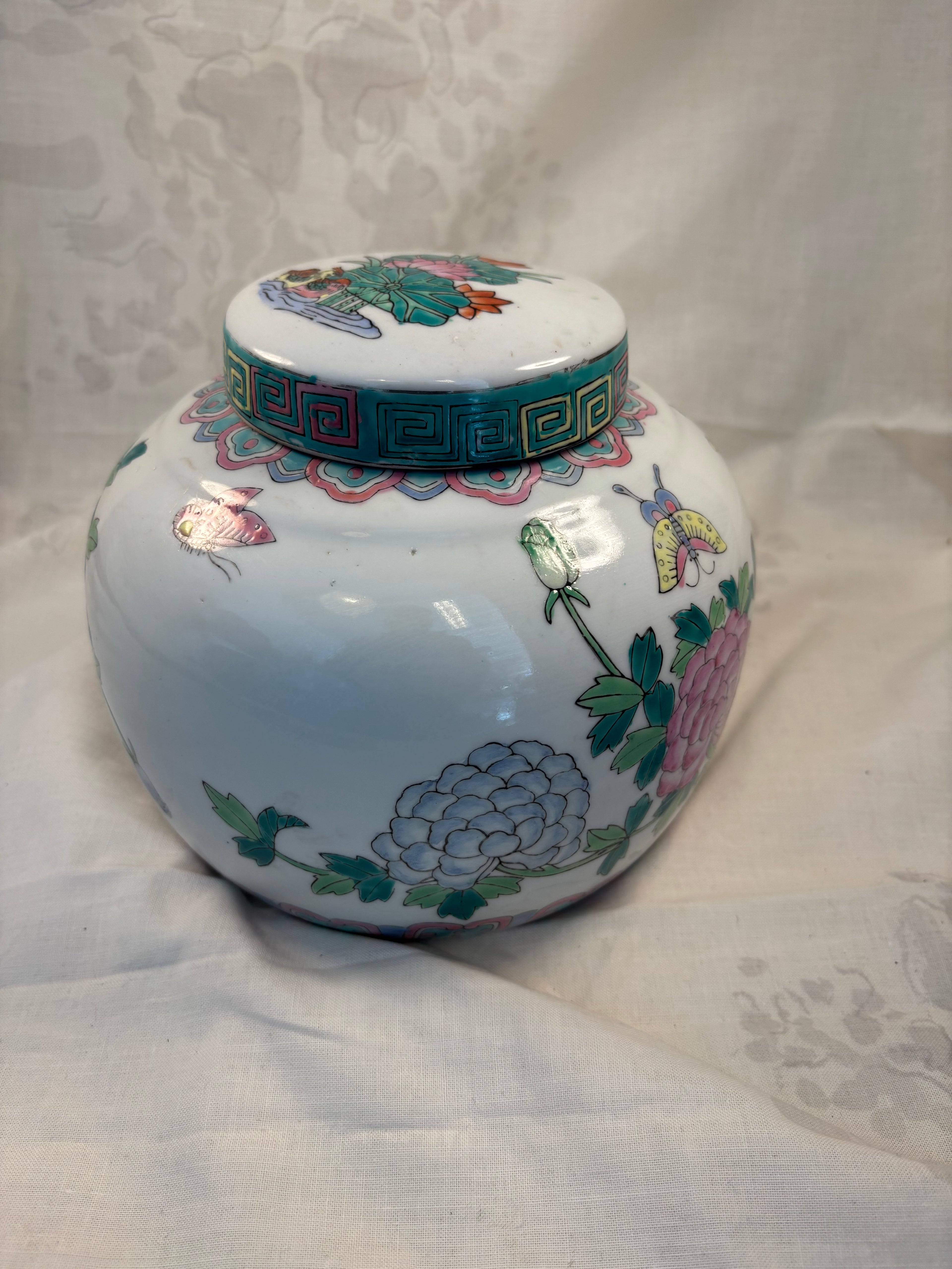 Kinesisk porcelænskrukke