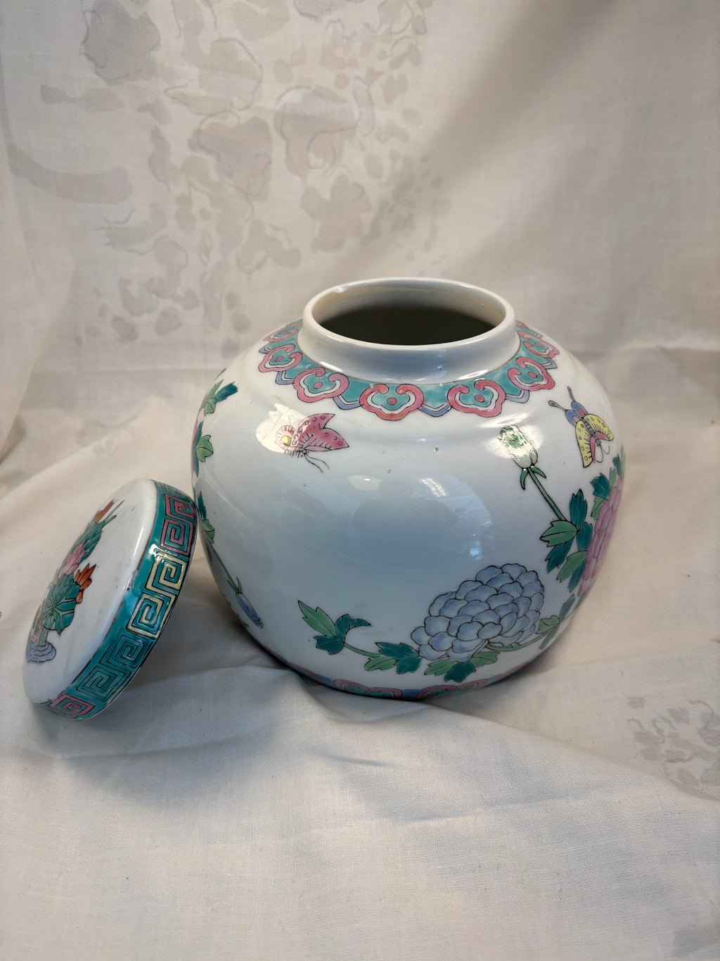 Kinesisk porcelænskrukke