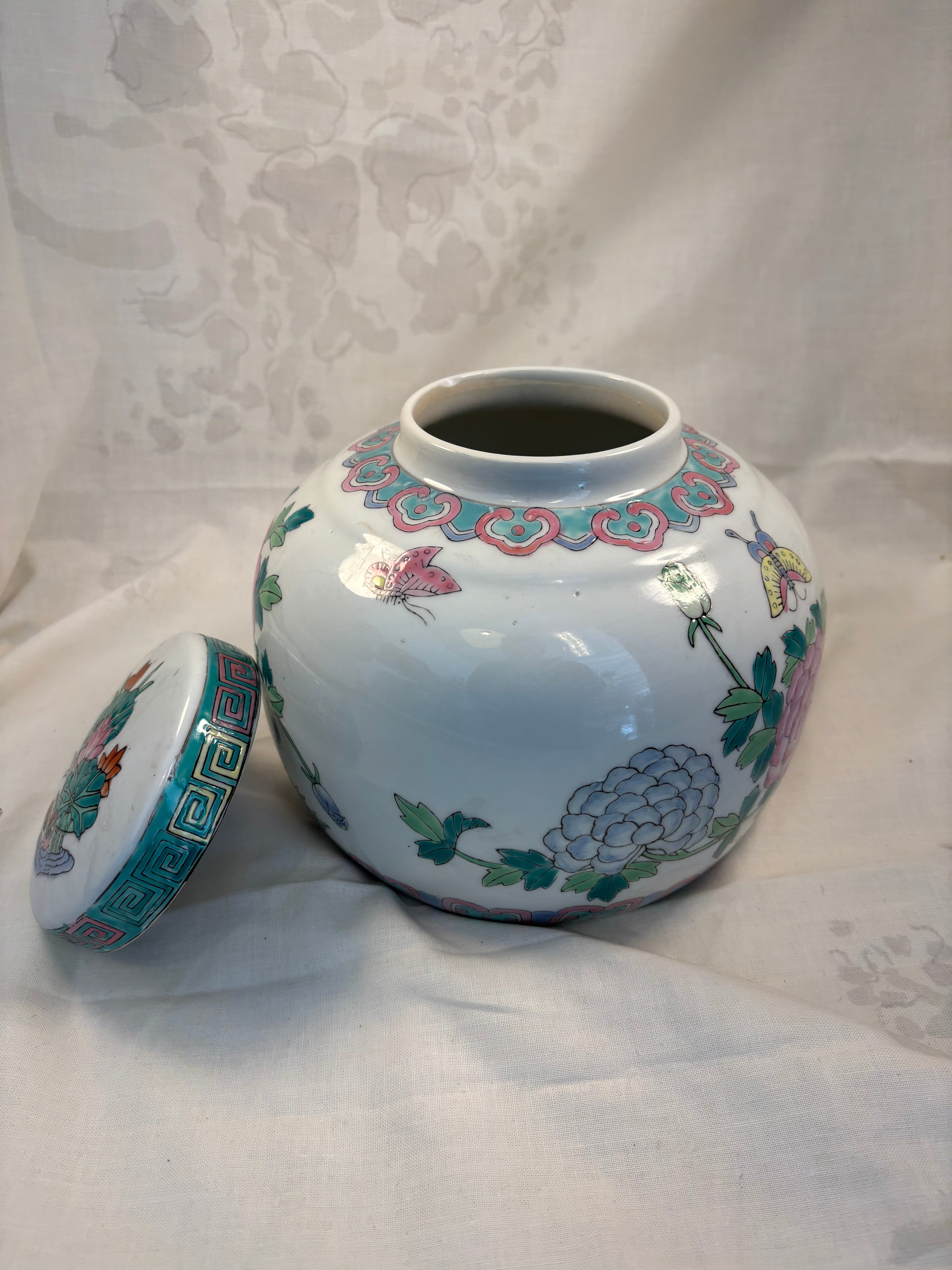 Kinesisk porcelænskrukke