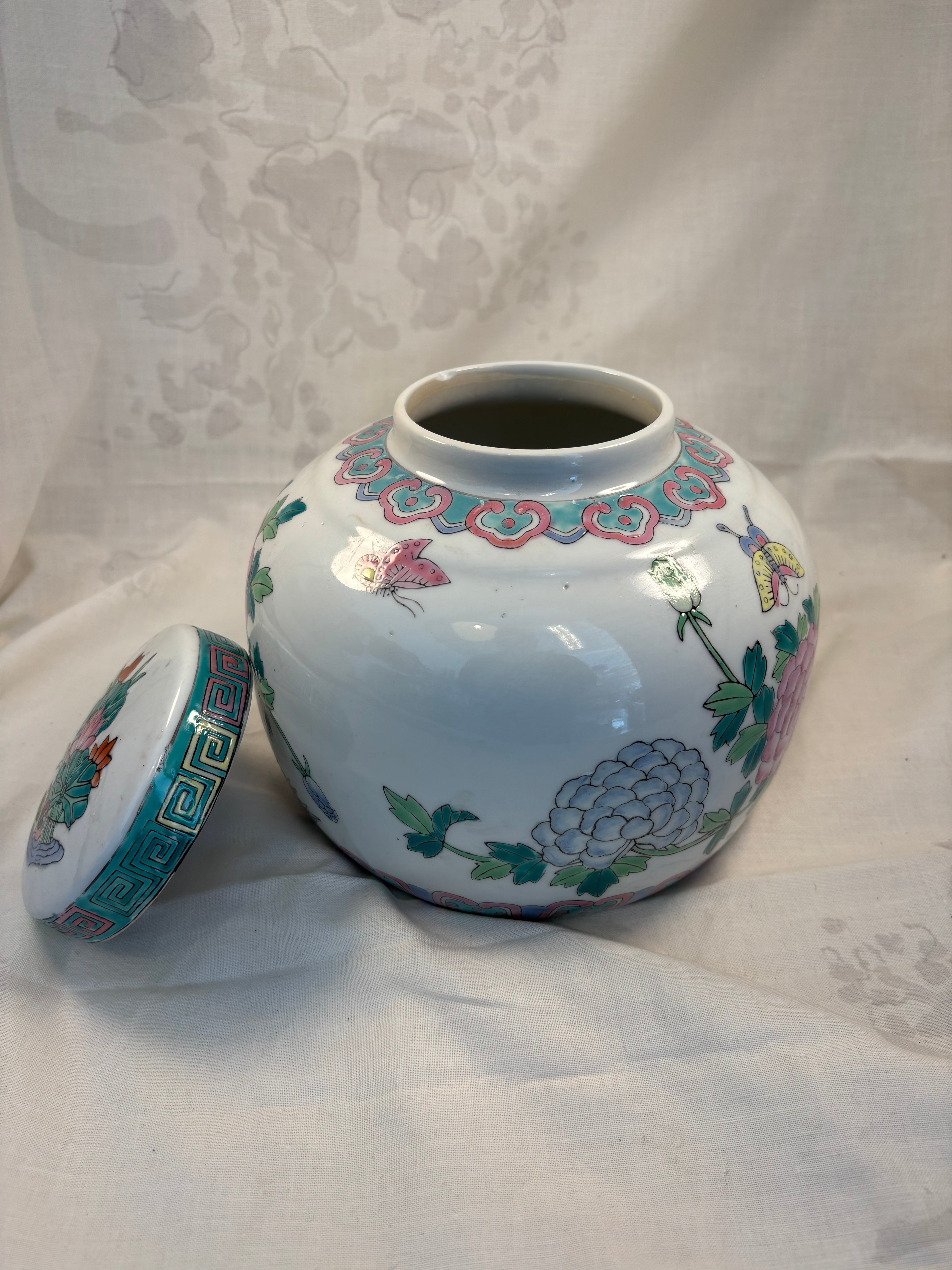 Kinesisk porcelænskrukke