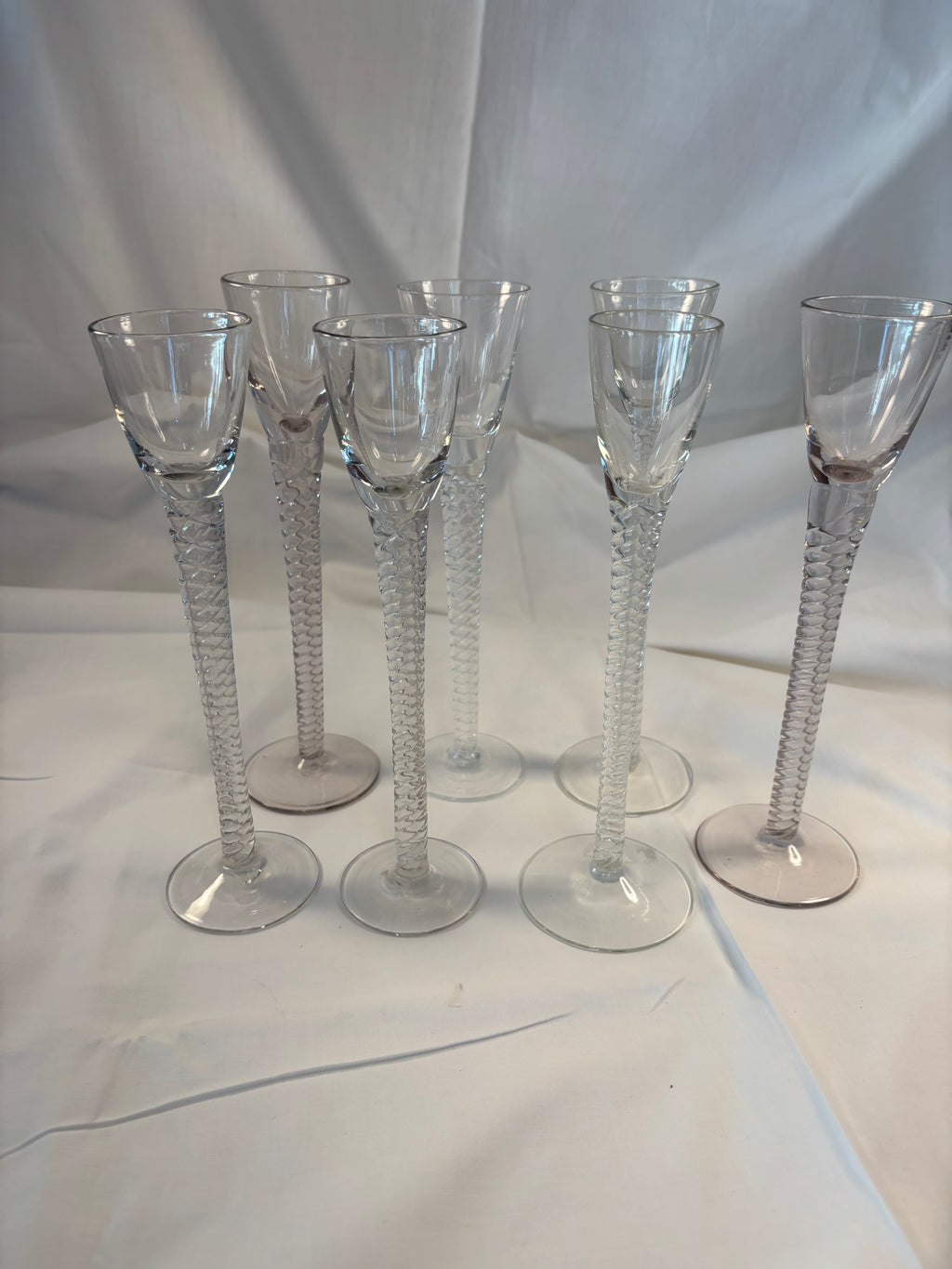 7 snapseglas fra Holmegaards Amager Tvist