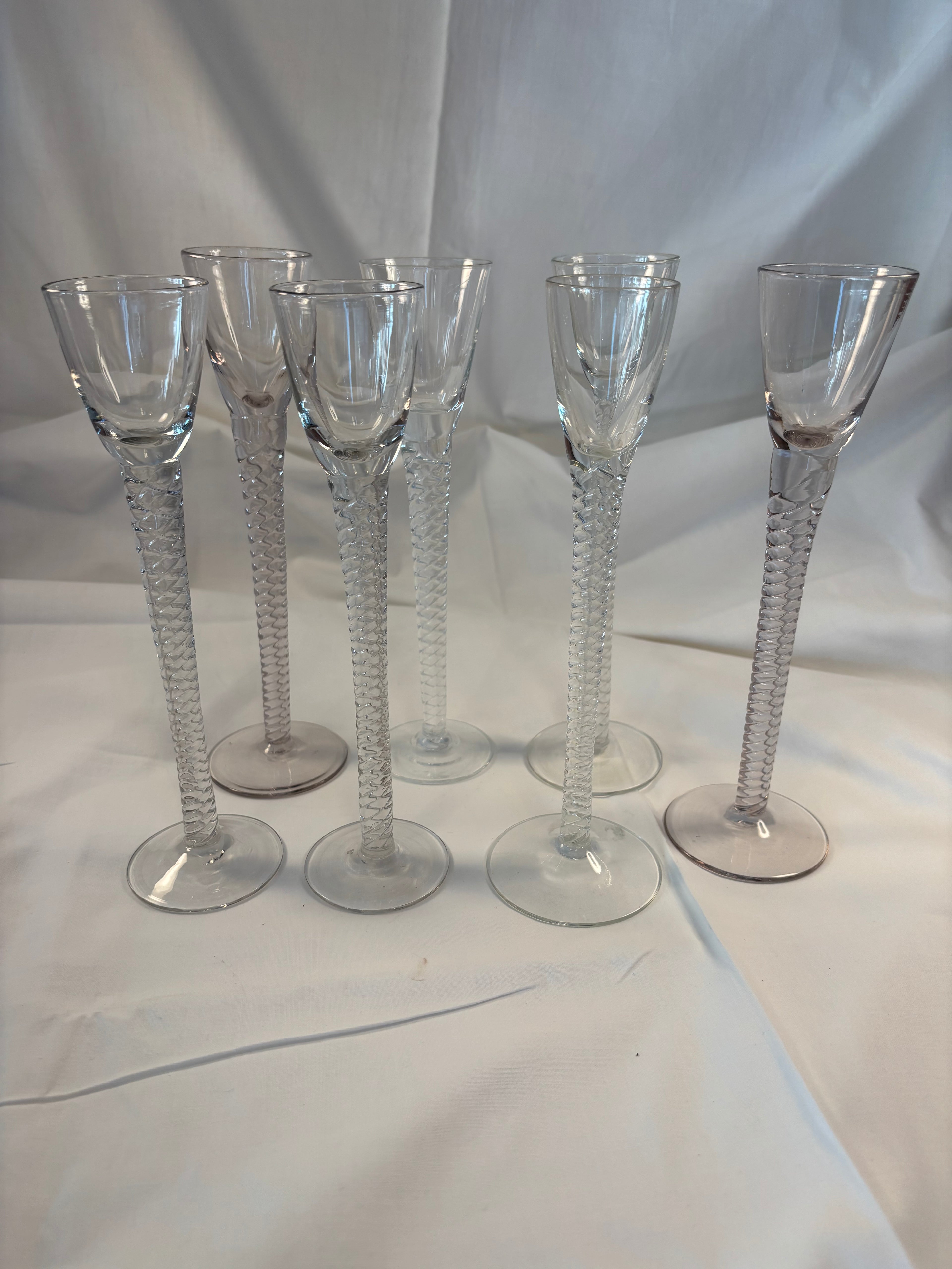 7 snapseglas fra Holmegaards Amager Tvist
