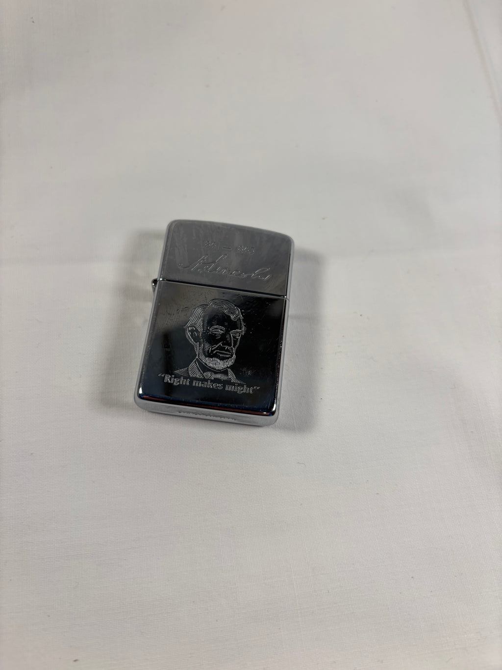 Zippo lighter med Lincoln motiv