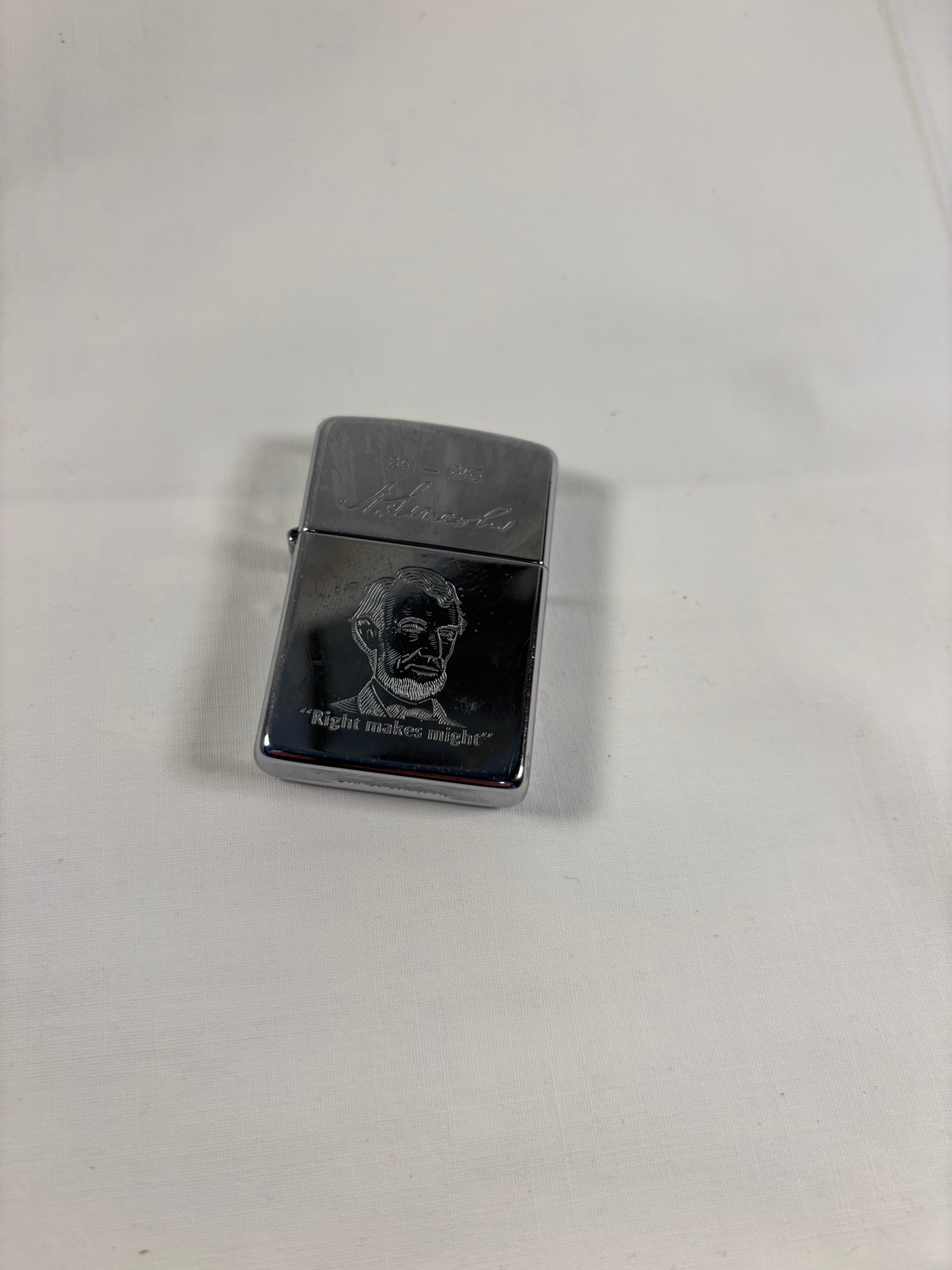 Zippo lighter med Lincoln motiv
