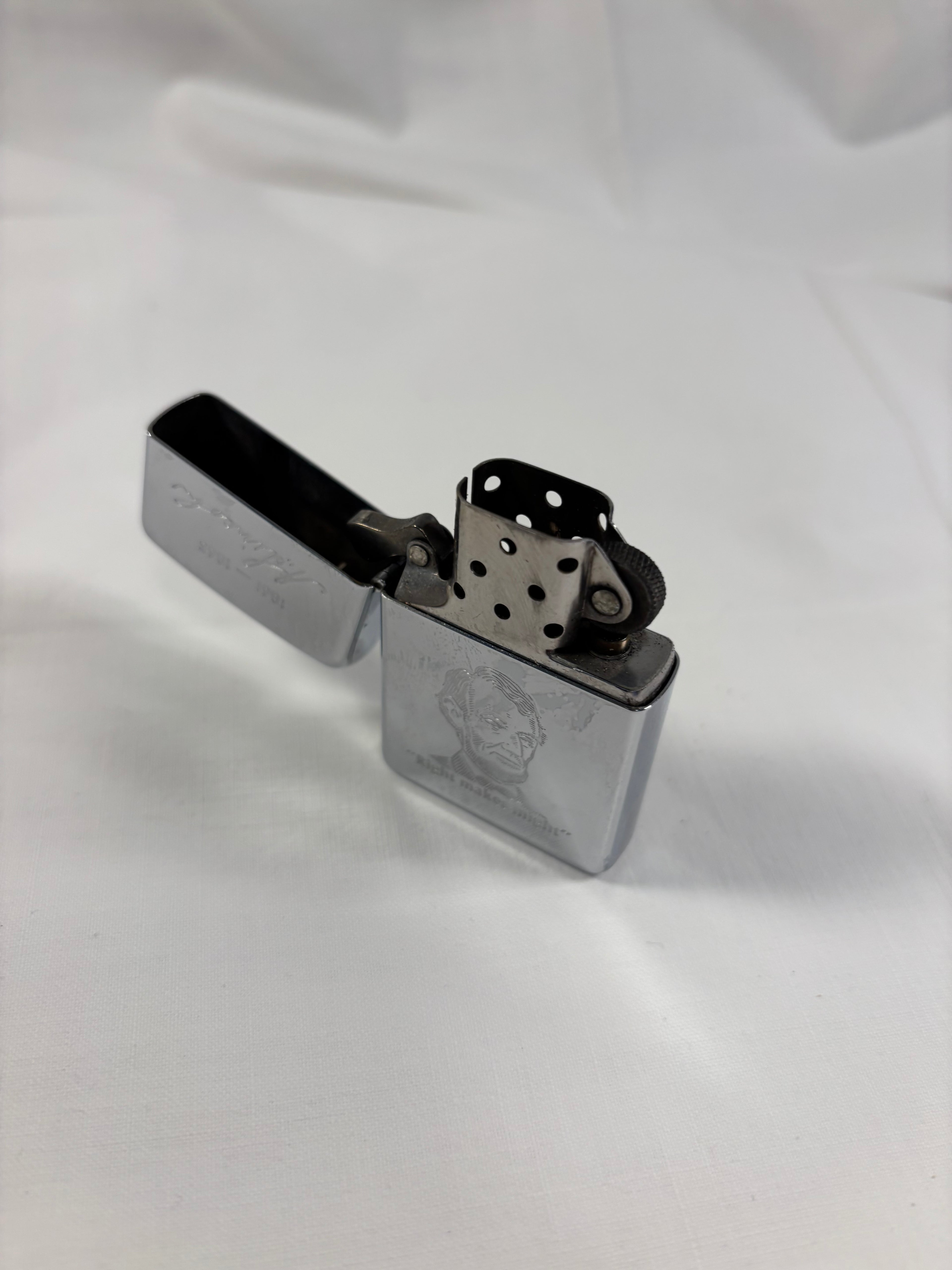 Zippo lighter med Lincoln motiv