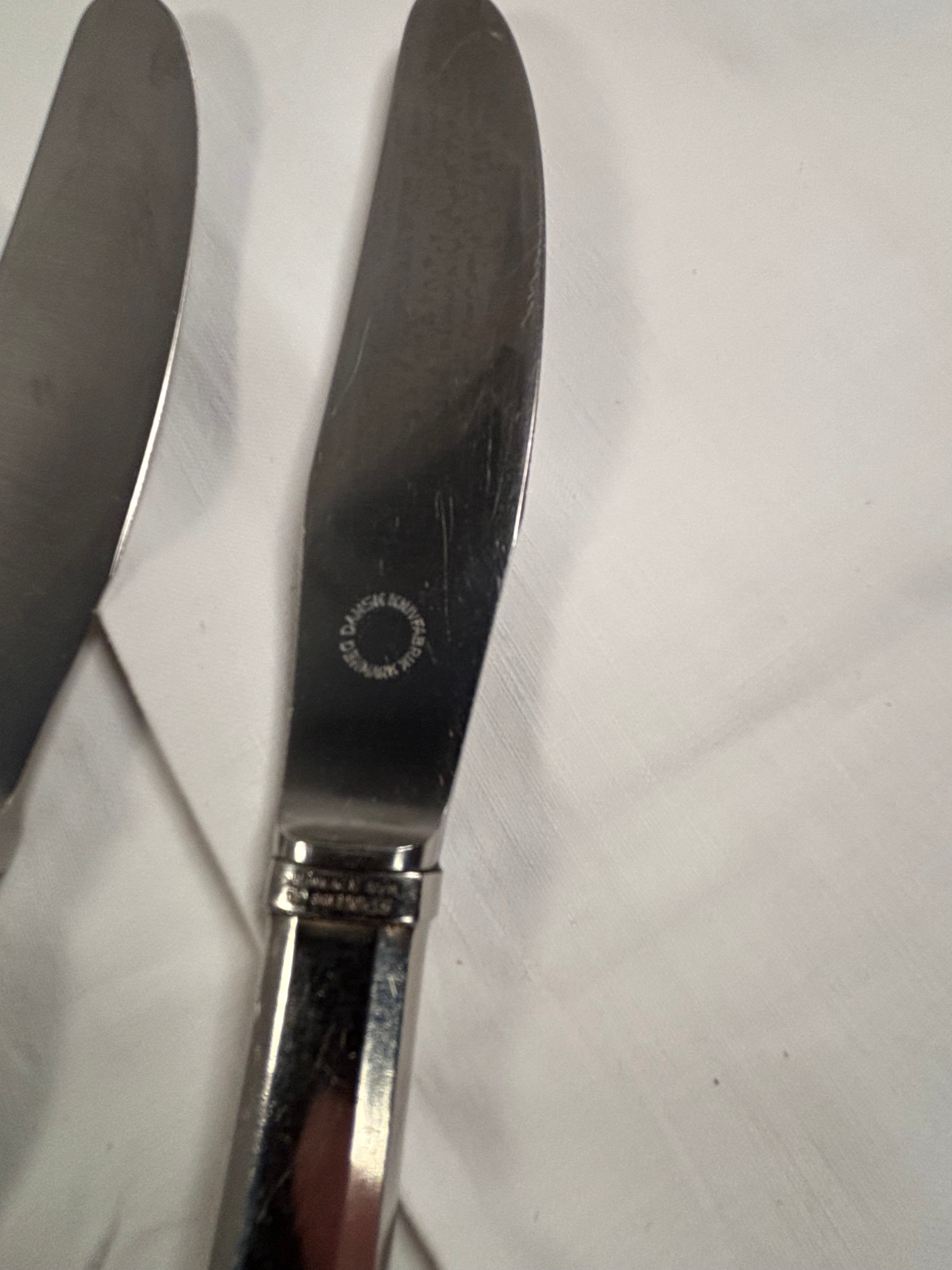 7 middagsknive i Mitra serien Georg Jensen