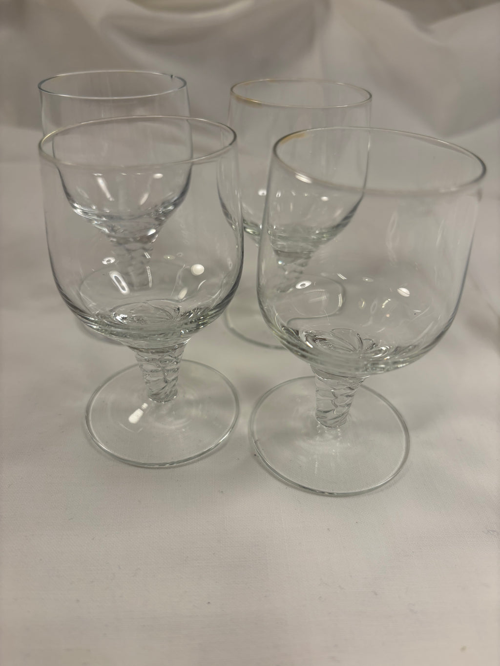 4 portvinsglas fra Holmegaards Amager Tvist