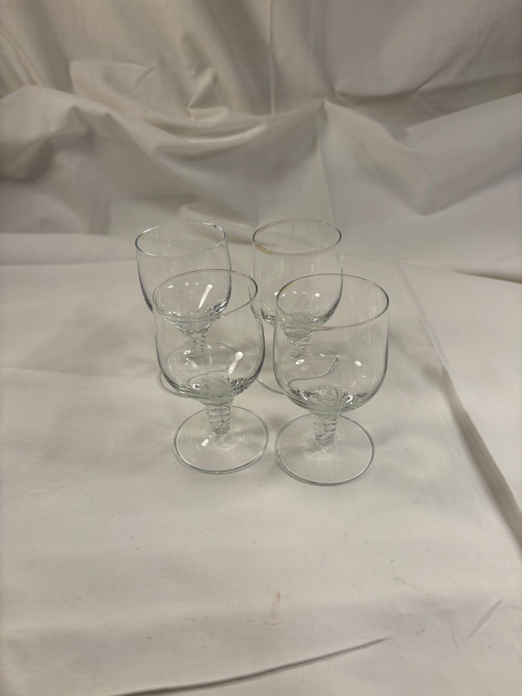 4 portvinsglas fra Holmegaards Amager Tvist