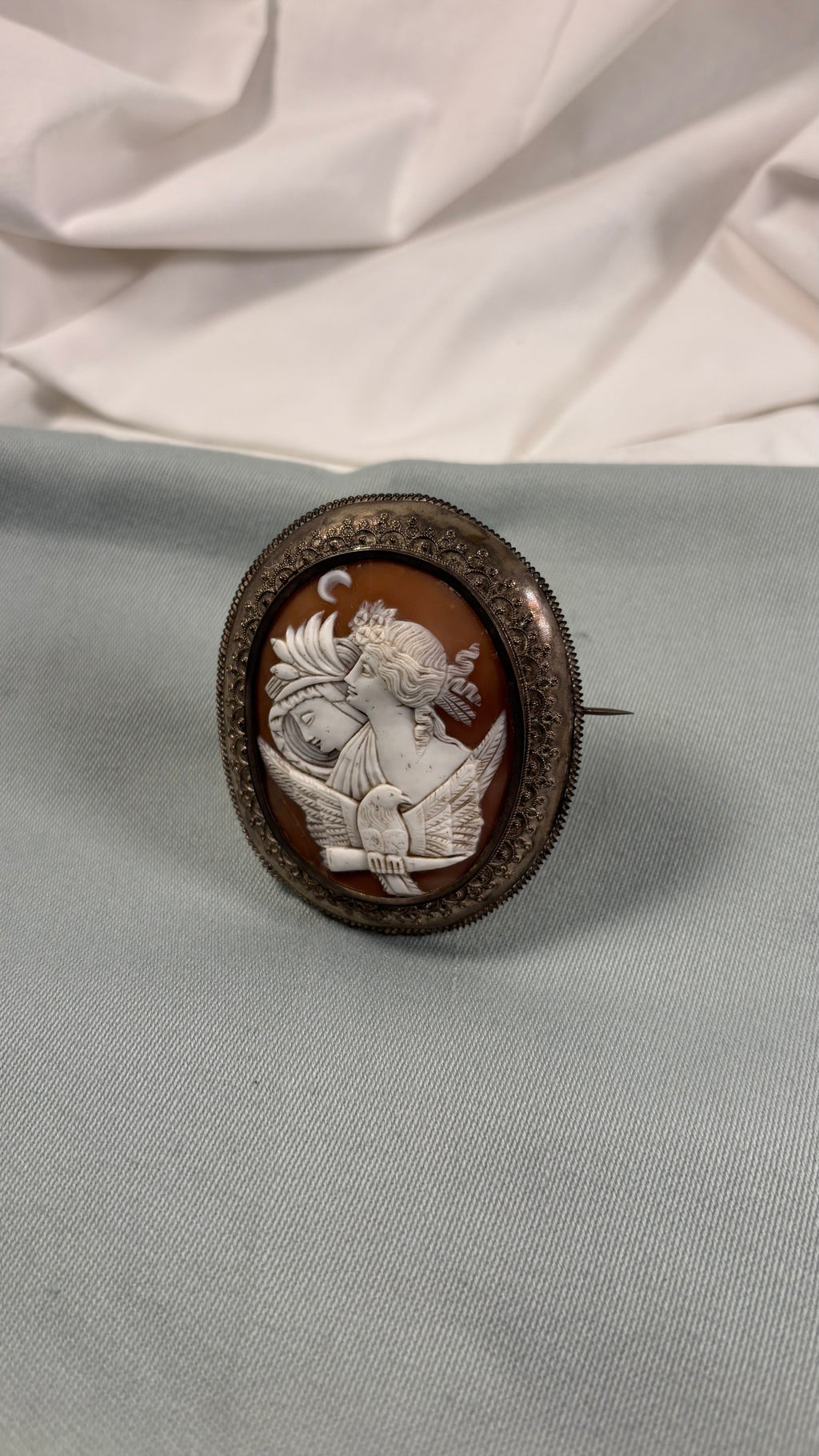 Antik camé-broche