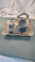 Vintage osteklokke i porcelæn